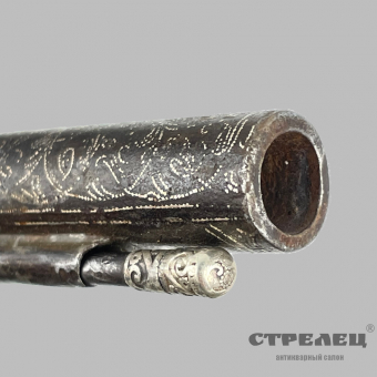 картинка — пистолет кавказский капсюльный с жирницей, 19 век