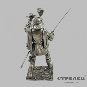 картинка — оловянный солдатик «европейская пехота, конец 15 века. сержант»