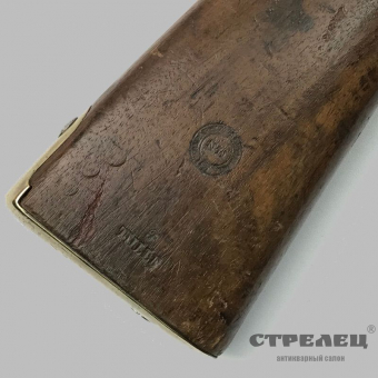 картинка карабин французский, капсюльный, образца 1855 года со штыком